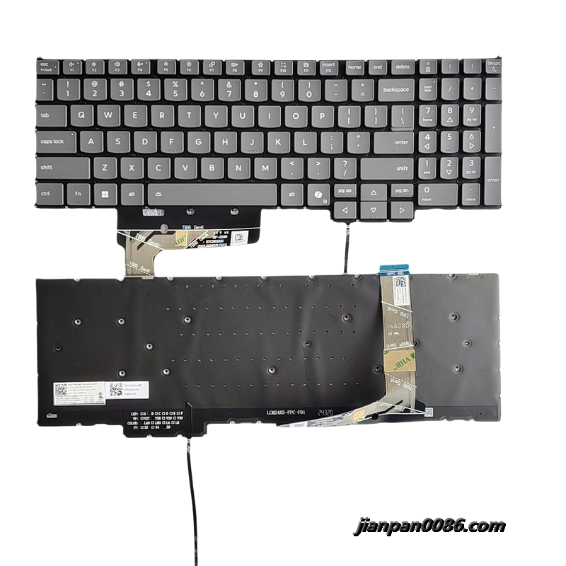 Picture of Original New US Language For Lenvov Thinkbook 16 Gray Laptop Keyboard LCM24H53USJ686 PK13B2Q1A00 SN21Q32168 C371