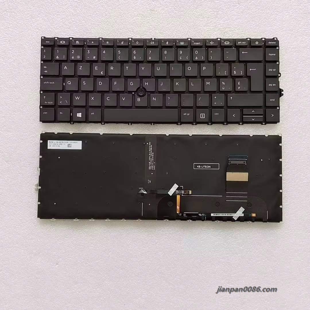 Picture of Original New Belgium Language For HP 840 G7 Original Laptop Backlit Keyboard SG-A2150-2JA SN9191BL3 40PTDH8049