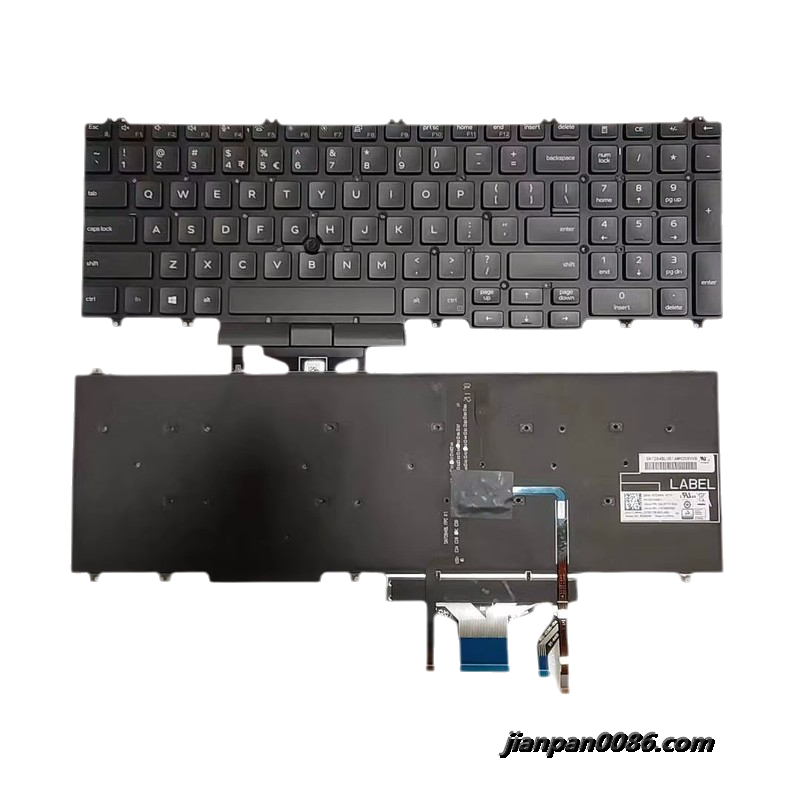 Picture of Original New US India Language For Dell Latitude 5500 5501 5510 5511 Backlit Laptop Keyboard PK132VX3B01 160P14131 Precision