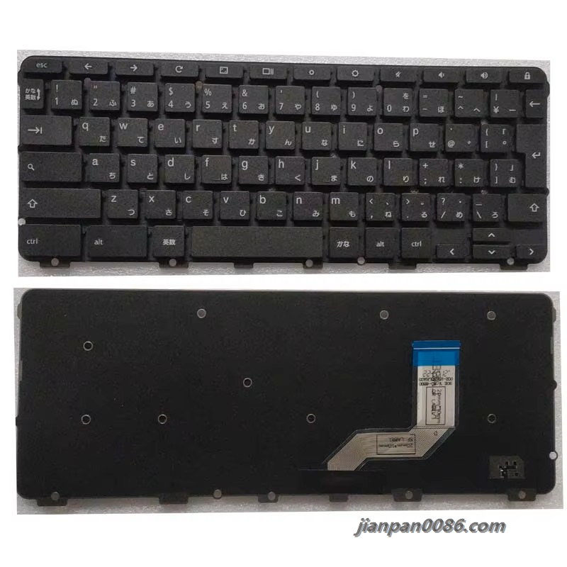 Picture of Original New Japanese Layout For Lenovo chromebook 100E 2nd  N24 No Backlit Laptop Keyboard LCM16K60J0-6863 60PTDH8574
