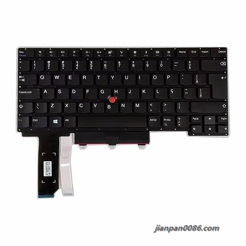 Picture of Original New Brazil Language For IBM Thinkpad E14 R14 S3 Gen2 NoBacklight WIth Point Stick Laptop Keyboard V185920AK1 30PTDH5959