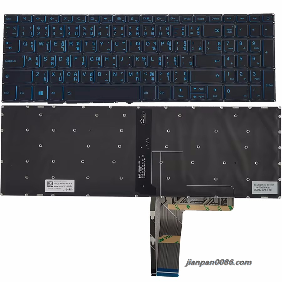 Picture of Original New Thailand Language For Lenovo Ideapad 320-15 Backlit Blue Key Internal Replace Laptop Keyboard SG-86470-33A