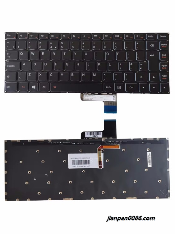 Picture of Original New UK Language For Lenovo Ideapad YOGA 2 13 (Not Fit YOGA 2 Pro) 13.3 Inch Laptop Keyboard PK130YC1A10