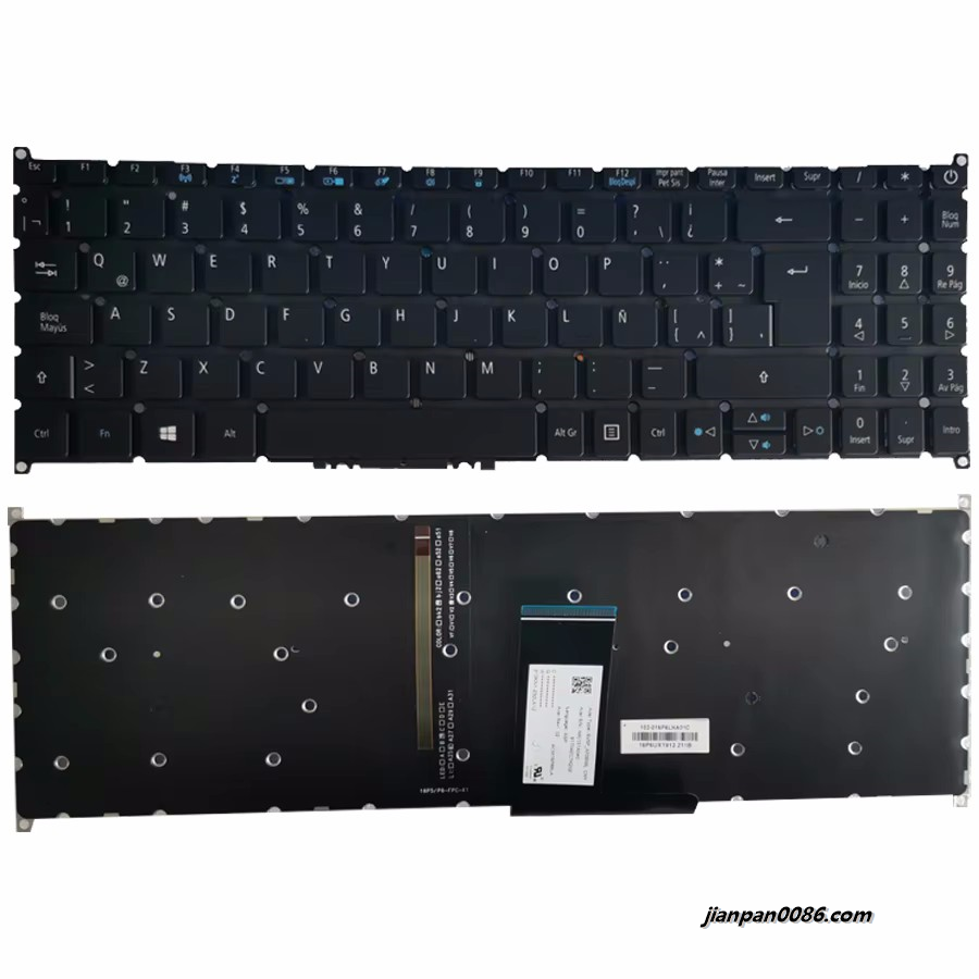 Picture of Original New Latin Language For Acer SF315-41 SF315-52G N17P4 A615-51 SF315-52 Backlit Laptop Keyboard SV5P_A7 1PE364