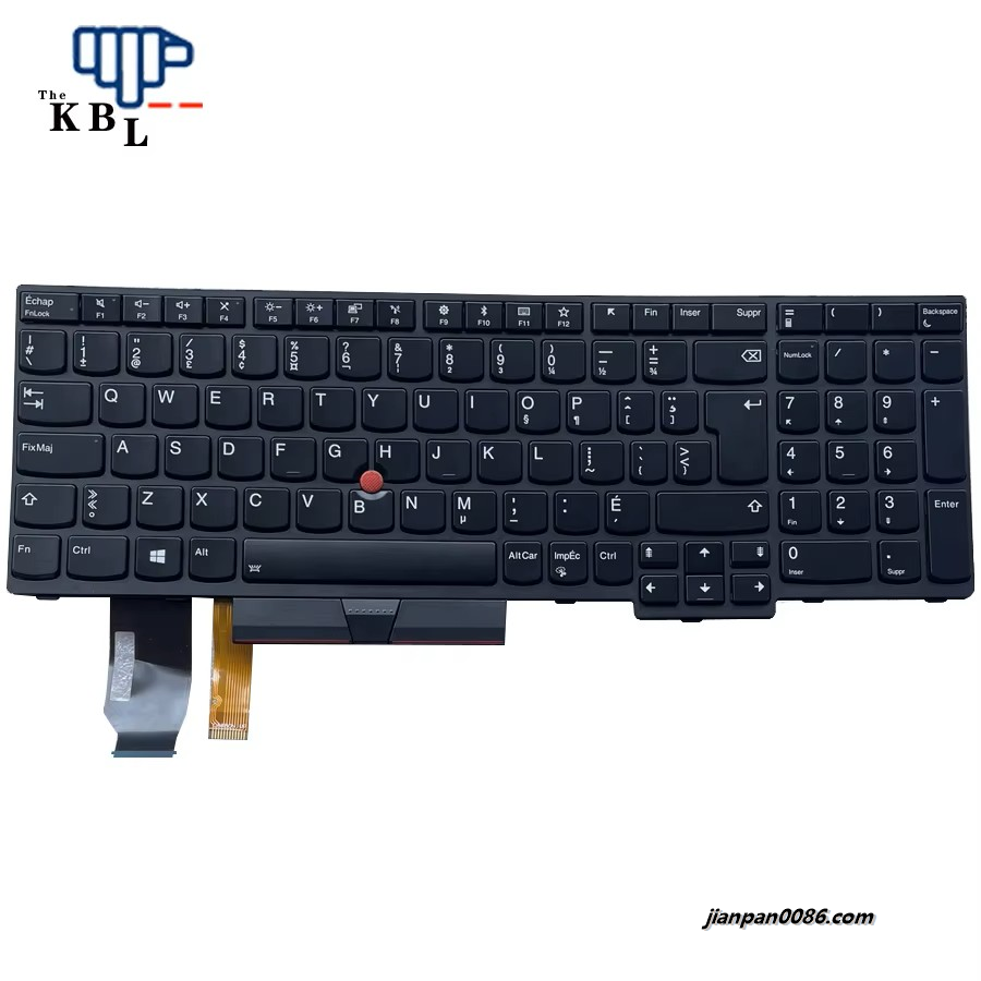 Picture of  Original New For Lenovo ThinkPad Canada-French Languag E580 E585 E590 E595 T590 P53S L580 L590 P52 P72 P53 P73 Backlit Laptop Keyboard SN20P34498 7PE544