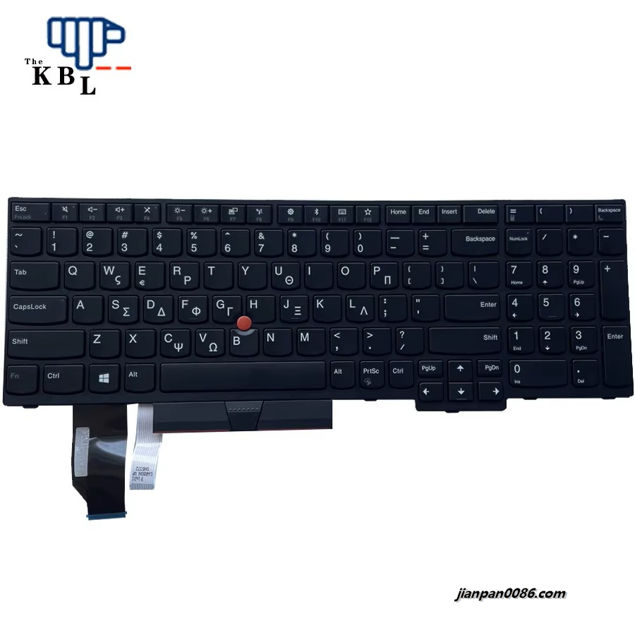 Picture of Original New Greece Languag For Lenovo ThinkPad E580 E590 T590 P53S L580 L590 P52 P72 P53 P73 Laptop Keyboard SN20P34188 1PE544