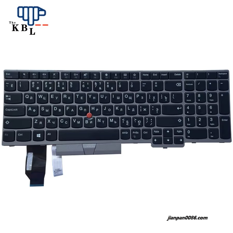 Picture of Original New For Lenovo ThinkPad Russian Language E580 E585 E590 E595 T590 P53S L580 L590 P52 P72 P53 P73 Laptop Keyboard (Silver Frame) SN20P35668  1PE544
