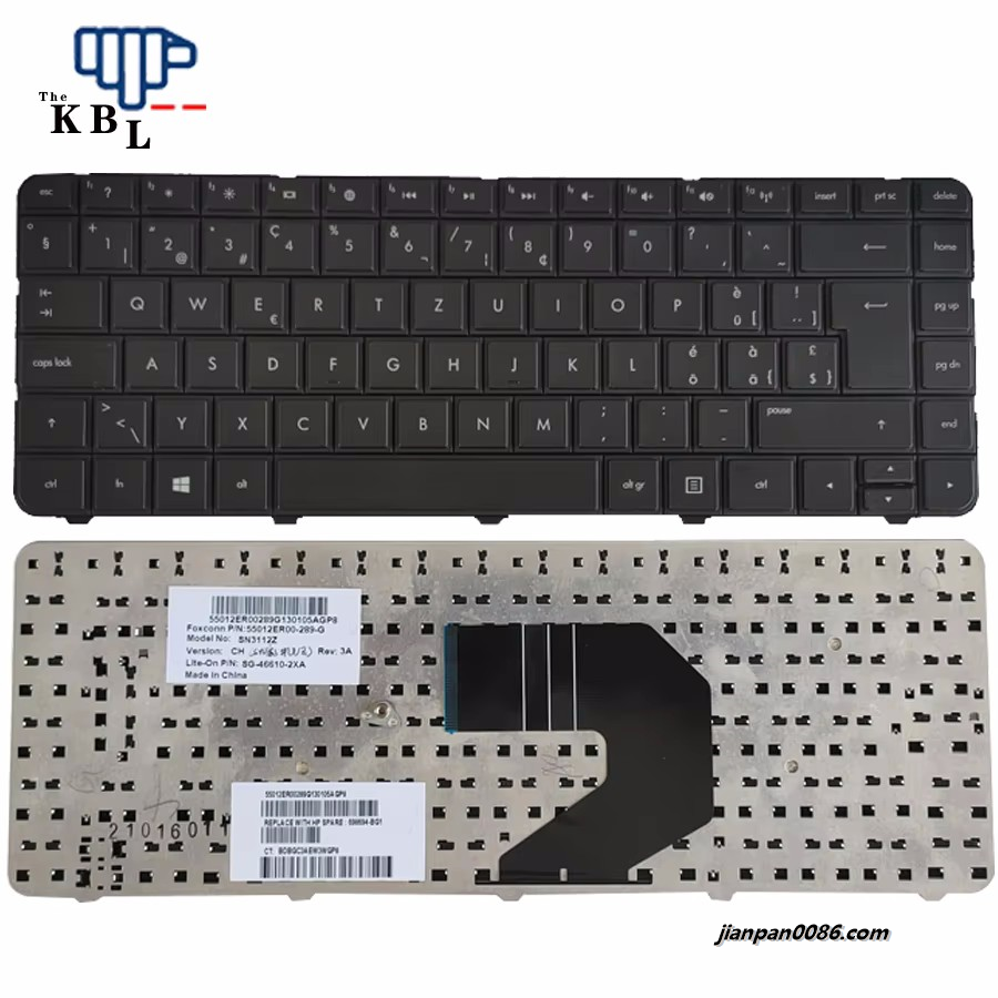Picture of Oraginal New for HP CQ43 G4 SW Language Black Laptop Keyboard SG-46610-2XADescription:HP
