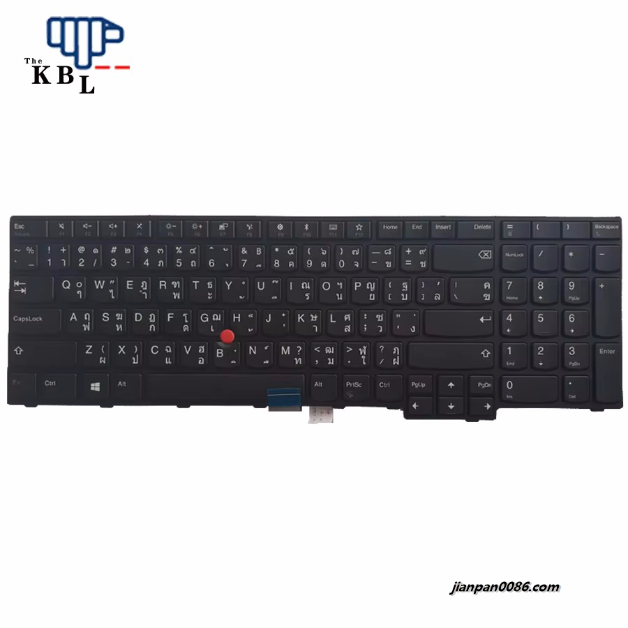 Picture of Original New Thailand TI Language For Lenovo Thinkpad E570 E575 NoBacklit Laptop Keyboard With Point Stick 01AX218 PK1311P3A07 S