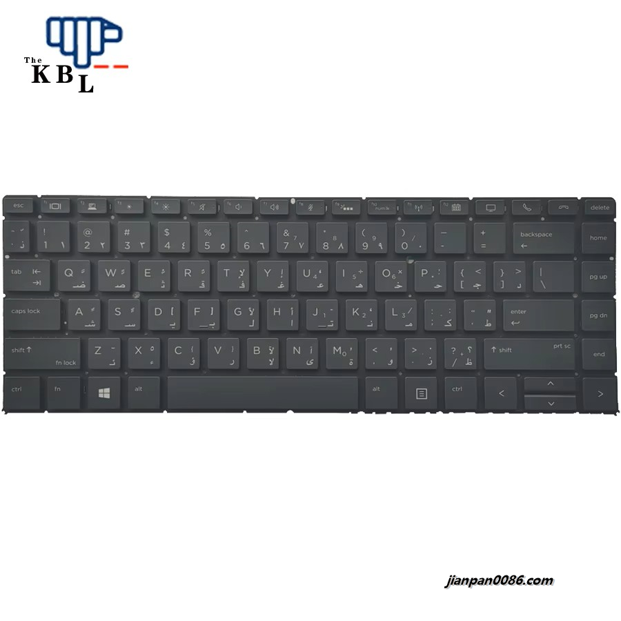 Picture of Oraginal New for HP EliteBook 1040 G4 AR Language Backlit Laptop Keyboard 2B-BAZ17Q110