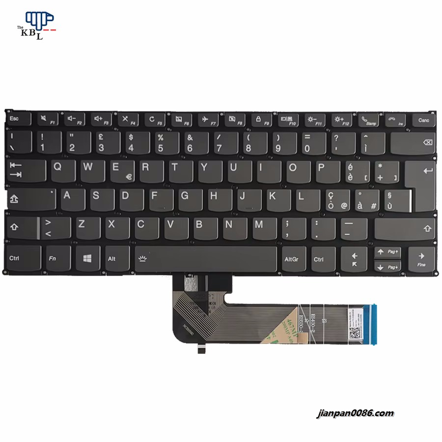 Picture of Original New For Lenovo Yoga 530-14 Italy Language Backlit Laptop Keyboard SN20U63365 LCM17J6