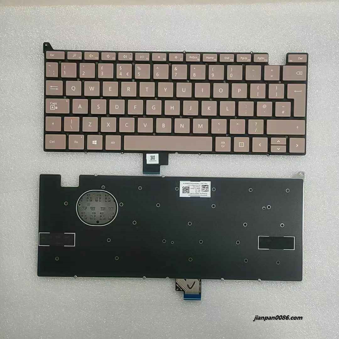 Picture of Original New UK Language For Microsoft Surface Go 1 2 1943 12.4” Gold Laptop Keyboard 2H-ACFRQ11411 SN1-38025FR3AC03900016