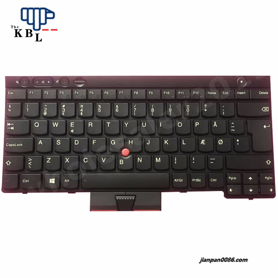 Picture of Original New DK Denmark Layout For IBM Thinkpad T530 T430 X230 W530 Nobacklight Laptop Keyboard 04X1286 0C01969 V130020AK3 9PE319