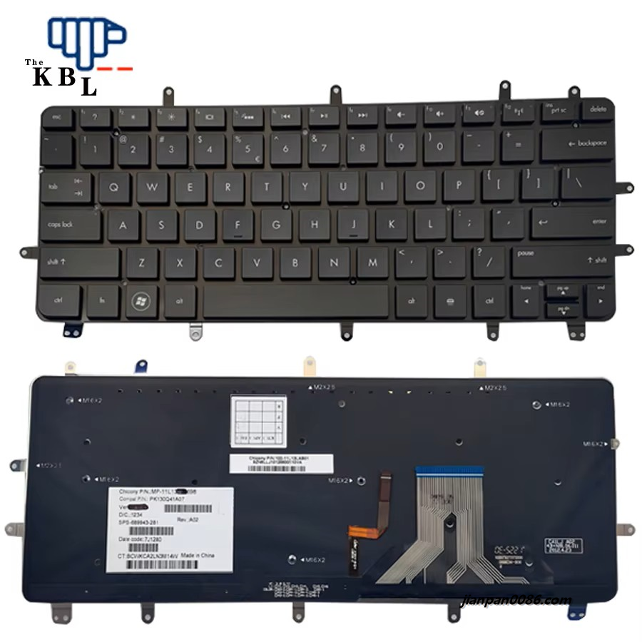 Picture of Original New US Language For HP Envy Spectre XT Pro 13-2000 Black Backlight Laptop Keyboard PK130Q41A07 15PTDH3556