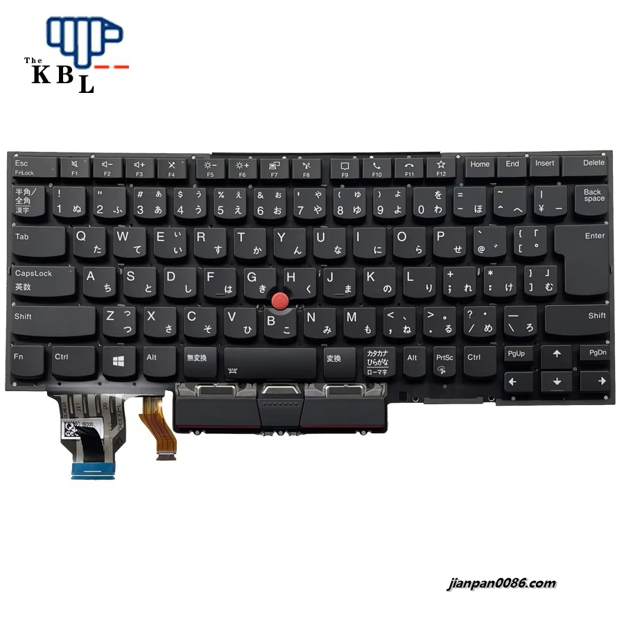 Picture of Original New Japanese Language For Lenovo Thinkpad X1 Carbon 8th Gen 2020 Backlit  (No Frame)Laptop Keyboard SN20W73859 23PE554