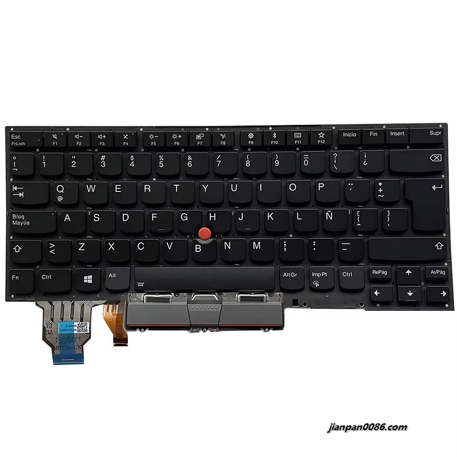 Picture of Original New Latin Language For Lenovo Thinkpad X1 Carbon 8th Gen 2020 Backlit (No Frame)Laptop Keyboard SN20R55530 33PE556