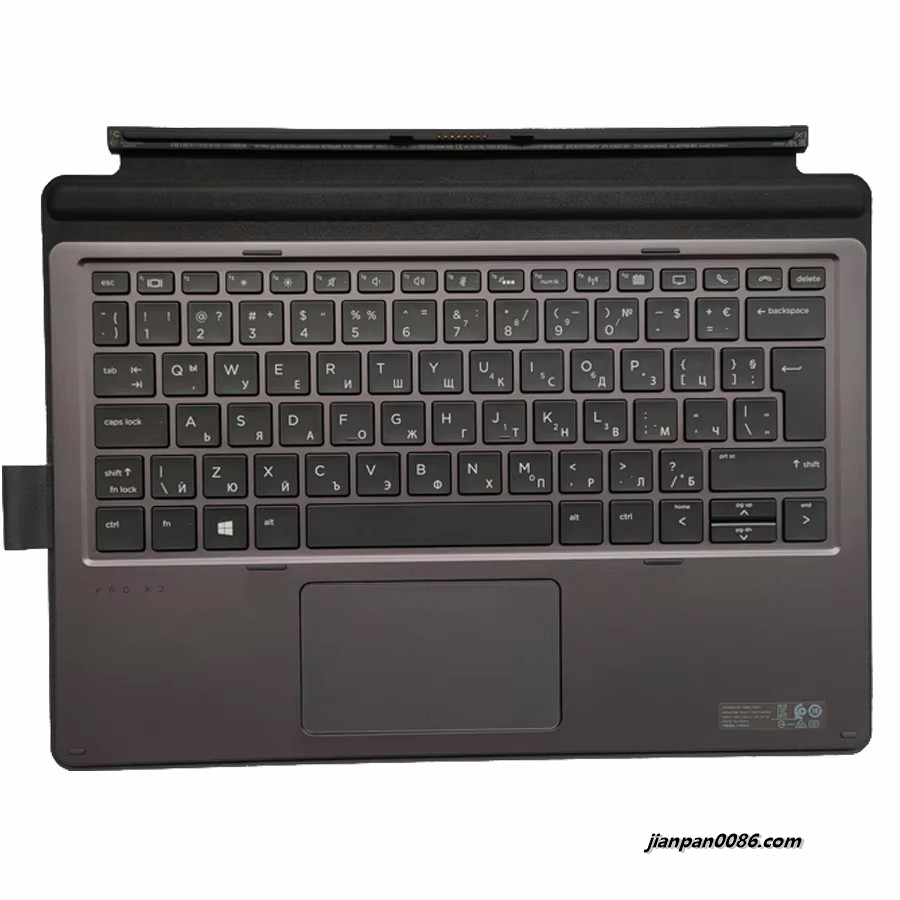 Picture of Oraginal New For HP Pro X2 612 G2 Collaboration Bulgaria Language Grey Tablet Keyboard HSN-D06K 918321-261