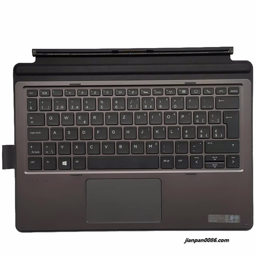 Picture of Oraginal New Swiss Language For HP Pro X2 612 G2 Collaboration Grey Tablet Keyboard HSN-D06K 918321-BG 9P7271