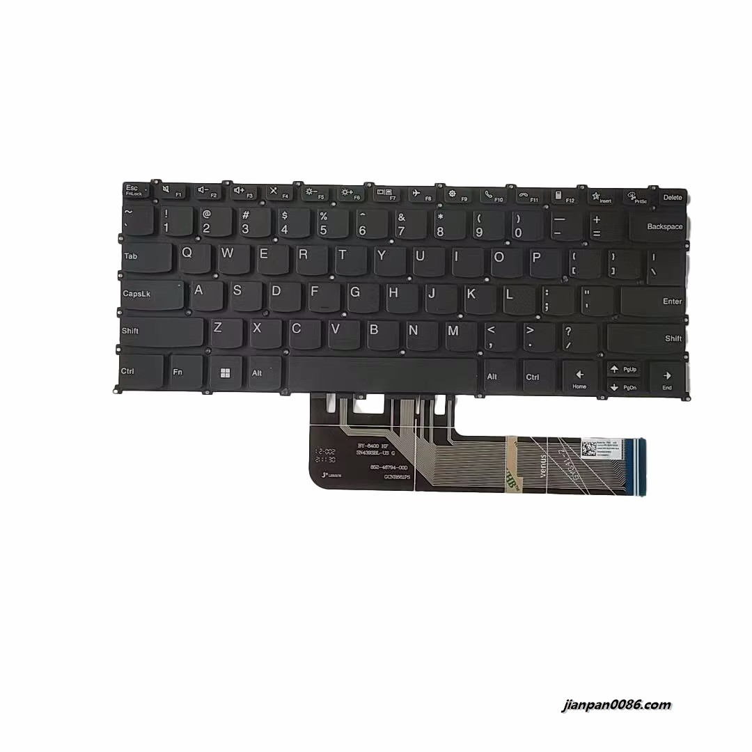Picture of Original New US Language For Lenovo Xiaoxin Air14 Dark Black NoBacklight Laptop Keyboard SG-A1980-XUA SN43934 PK132XD1D00 1PA524 19086