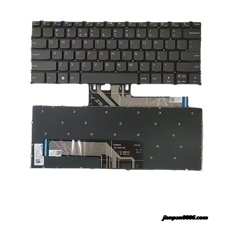 Picture of Original New Indian Language For Lenovo Xiaoxin Air14 Black NoBacklight Laptop Keyboard SG-A1960-3EA SN43933 PK132XD1A09 4PA524 19085