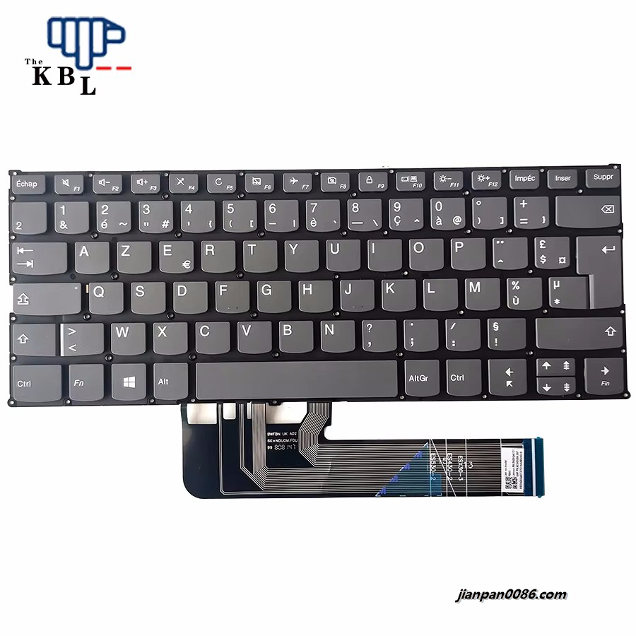 Picture of Original New France Language For Lenovo Yoga 330 Grey Laptop Keyboard PD4S  PK131712A19 1PE187