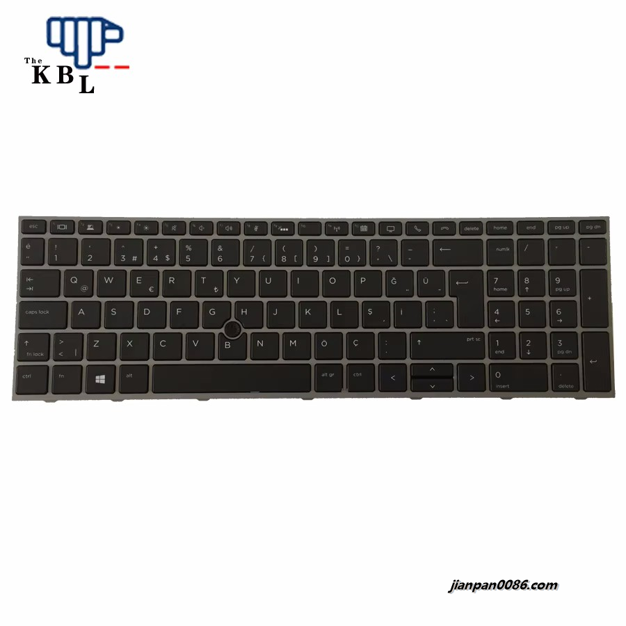 Picture of Oraginal New Turkey Language For HP Zbook 15 17 G5 Black Backlight Laptop Keyboard HPM17H66TQJ920 PNL12765-141