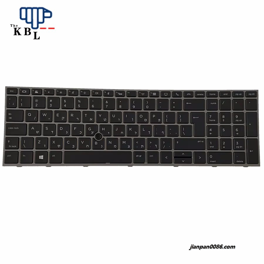 Picture of Original New Bulgaria Language For HP Zbook 15 G5 17 G5 Black Backlight Laptop Keyboard HPM17H66BGJ920 PNL12765-262 1E605