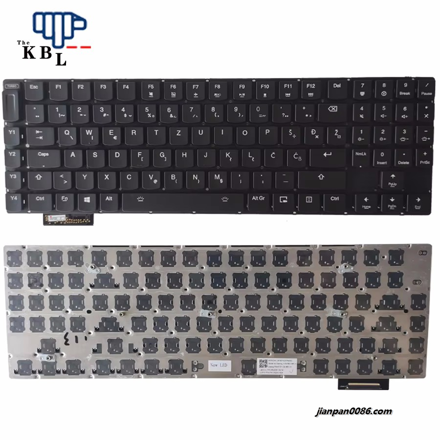 Picture of Original New Slovenia/Yugoslavia Language For Lenovo Y900 Y910 Y920 Black Backlight Laptop Keyboard PK130ZN1A24 1PE62 3833