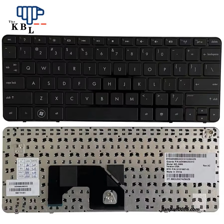 Picture of Original New US Language For HP MINI 210-1000 Black Laptop P/N:10121987-004PE336