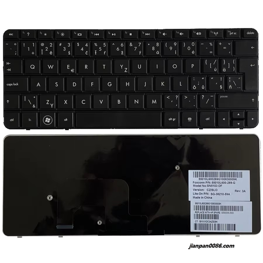 Picture of Oraginal New PO Language For HP MINI 210-2000 1103 110-3500 110-4100 Laptop Keyboard 647569-131