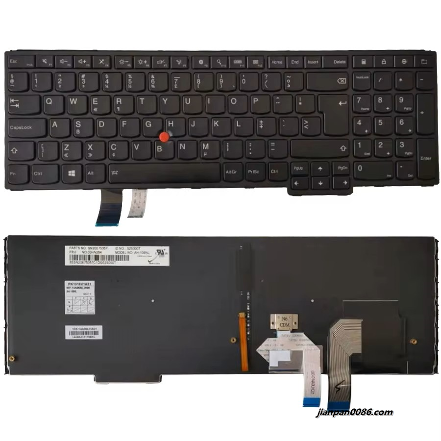 Picture of Original New Netherlands Language For IBM Thinkpad YOGA 15 Black Backlight With Point Stick Laptop Keyboard PK1316V1A31 16P3230