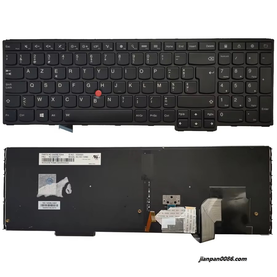 Picture of Original New Belgium Language For IBM Thinkpad YOGA 15 Black Backlight With Point Stick Laptop Keyboard FRU 00HN271 5P9106