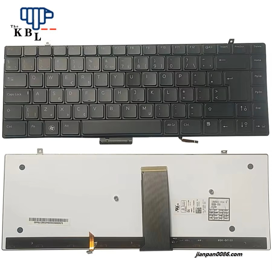 Picture of Original New Netherlands Language For DELL Studio XPS 13 16 1340 1640 1645 1647 1650 Black Backlight Laptop Keyboard NSK-DF101