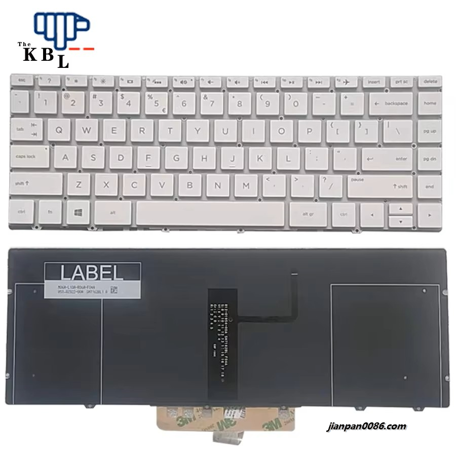 Picture of Original New US Language For HP Spectre 13-AF White Backlight Laptop QWER Keyboard SN7162BL1 SG-88711-XUA 40PTDH4134