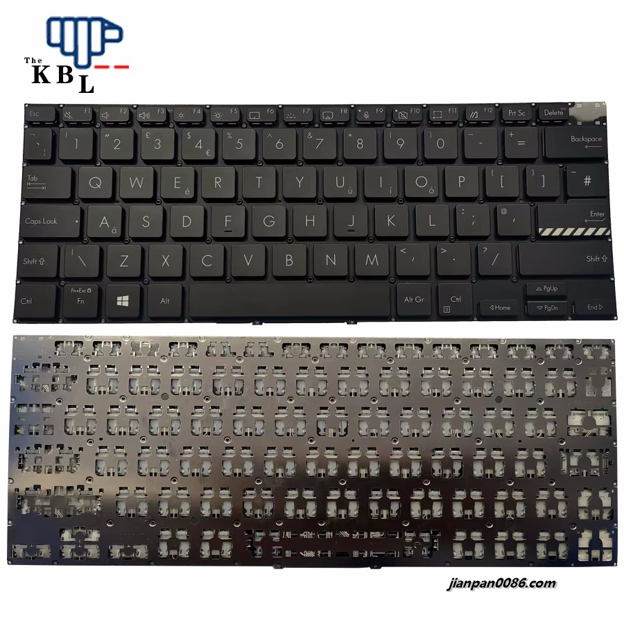 Picture of Original New UK Language For Asus Pro14 M7400Q Black No Backlight Laptop Keyboard 002L20P26LHA01 4PTDH3546