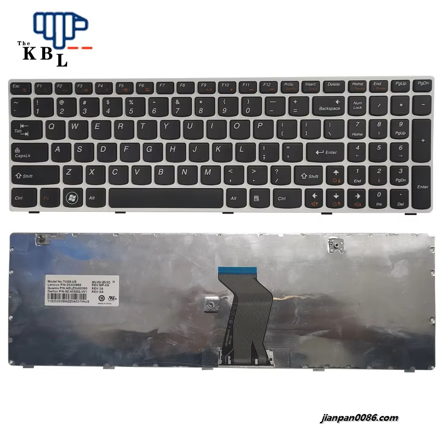 Picture of Original New US Language For Lenovo G580 G585 Z580 Z585 P580 N580 Laptop Keyboard 25202866 60P6811