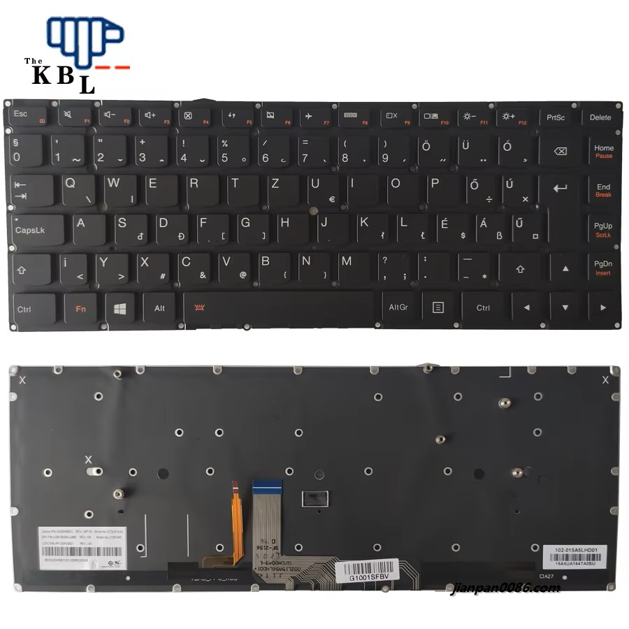 Picture of Original New Hungary Language For Lenovo YOGA 4 pro YOGA 900-13 Black Backlight Laptop Keyboard PK130YV3A21 64PE167