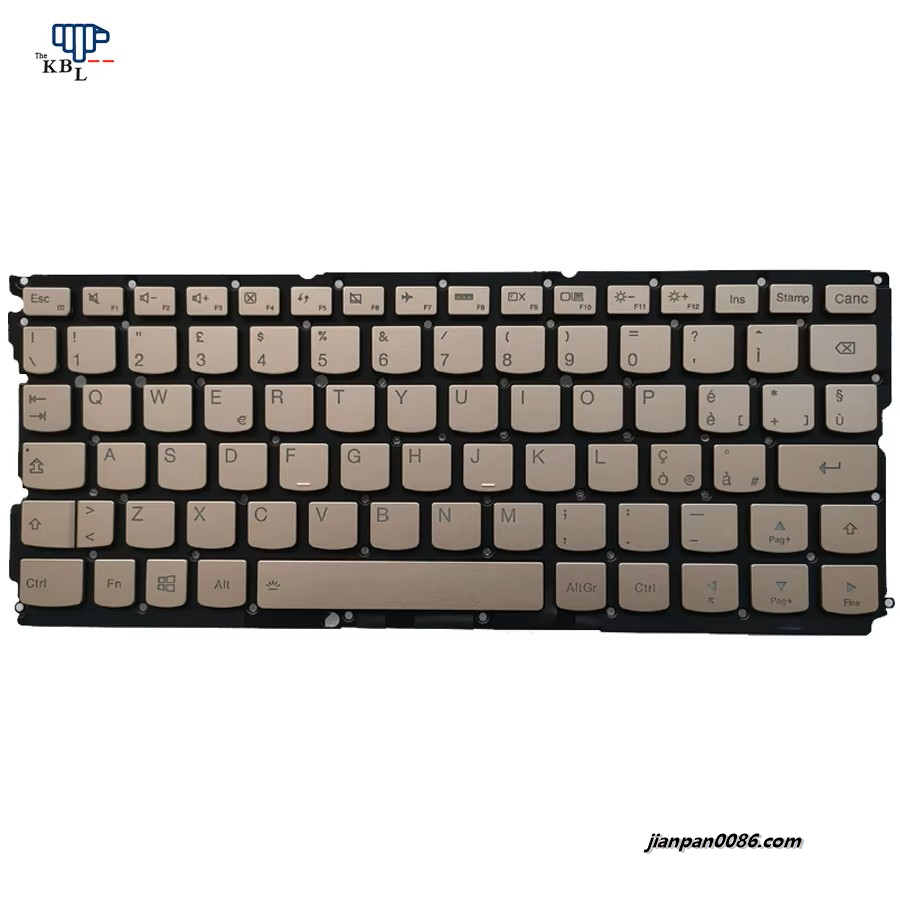 Picture of Original New Italy IT Language For Lenovo Ideapad Yoga 900s Gold Laptop Keyboard PK131042B11 LCM15H36IOJ686 SN20K13888 5P3226