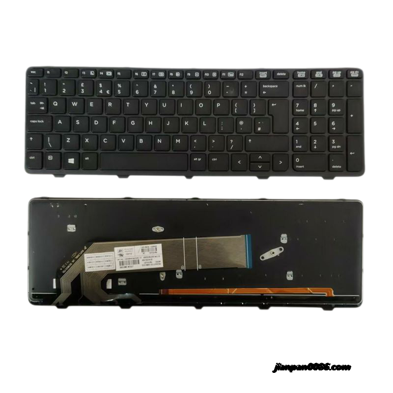 Picture of Original New UK Language For HP 450-G1 455-G1 470-G1 Black Backlit Laptop Keyboard SG-61320-2BA SN9123BL D785