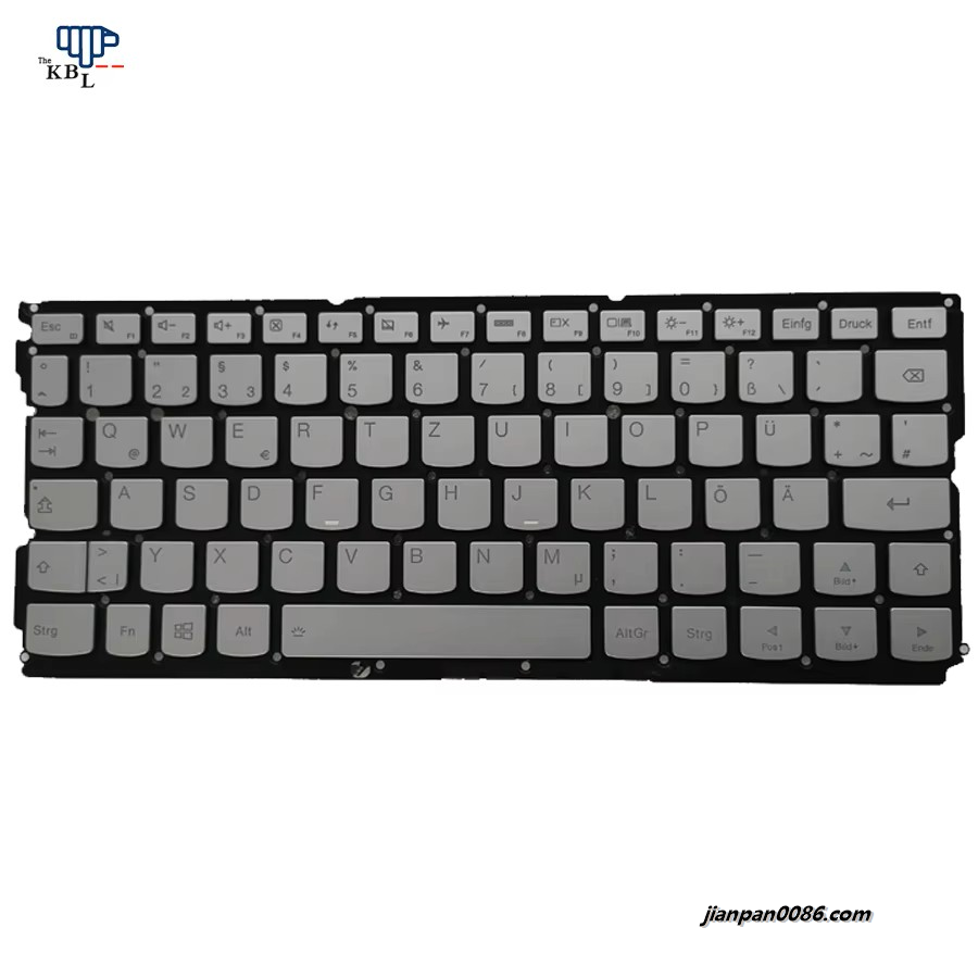 Picture of Original New Germany GR Language For Lenovo Ideapad Yoga 900s Yoga 4 Pro Silver Backlit Laptop Keyboard 1P5223 PK131041A19 V1541