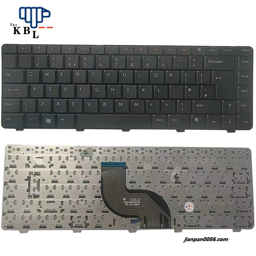 Picture of Original New UK Language For Dell N4010 N4020 M4010R N4030 N5020 N5030 Black Laptop Keyboard 1PTDH3581