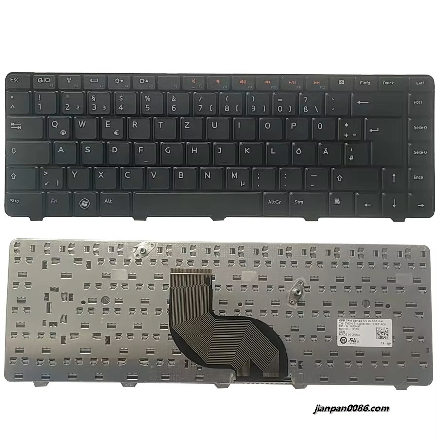 Picture of Original New Germany Language For Dell N4010 N4020 M4010R N4030 N5020 N5030 Black Laptop Keyboard 0YDK9T 1PTDH3580