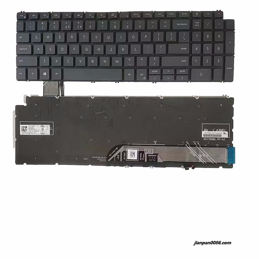 Picture of Original New Indian Language For Dell 7590 Black Backlight Laptop Keyboard SG-98511-XUA 15PA536 19213