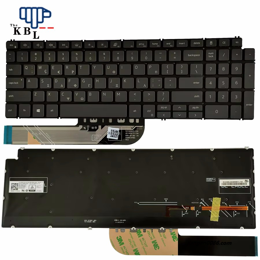 Picture of Original New Greece Language For DELL Inspiron 7590 15-7000 15-7591 15-7791 Grey Backlight Laptop 0WWTW2 PK132RI2B04 32PE639