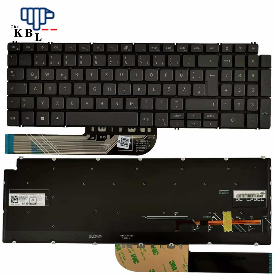 Picture of Original New Germany Language For DELL Inspiron 7590 15-7000 15-7591 15-7791 Grey Backlight Laptop 05TPPT PK132RI2B16 12PE639