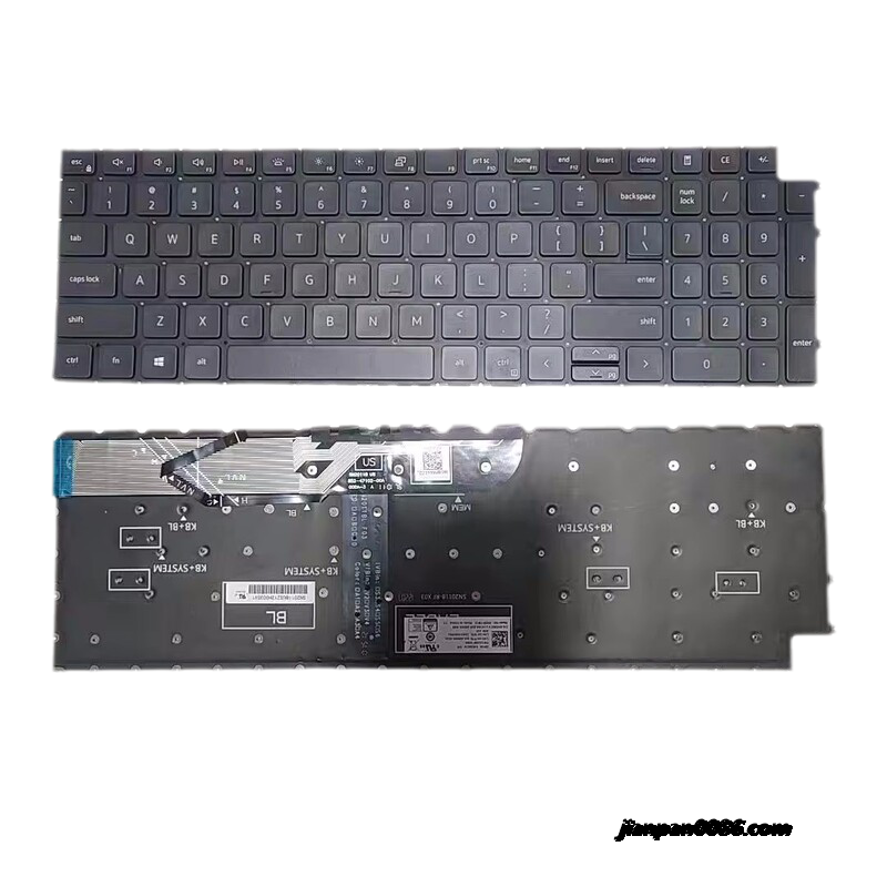 Picture of Original New US Language For Dell 7590 Black Backlight Laptop Keyboard SG-A5880-XUA SN2011BCZ DPN0XDNCV PK133MF1D 8PA514 18995