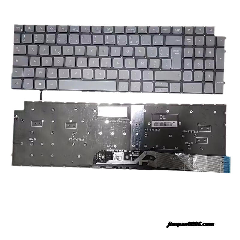 Picture of Original New French Language For Dell Inspiron 7590 Grey Backlight Laptop Keyboard DPN02H1PJ 3pA514 19004