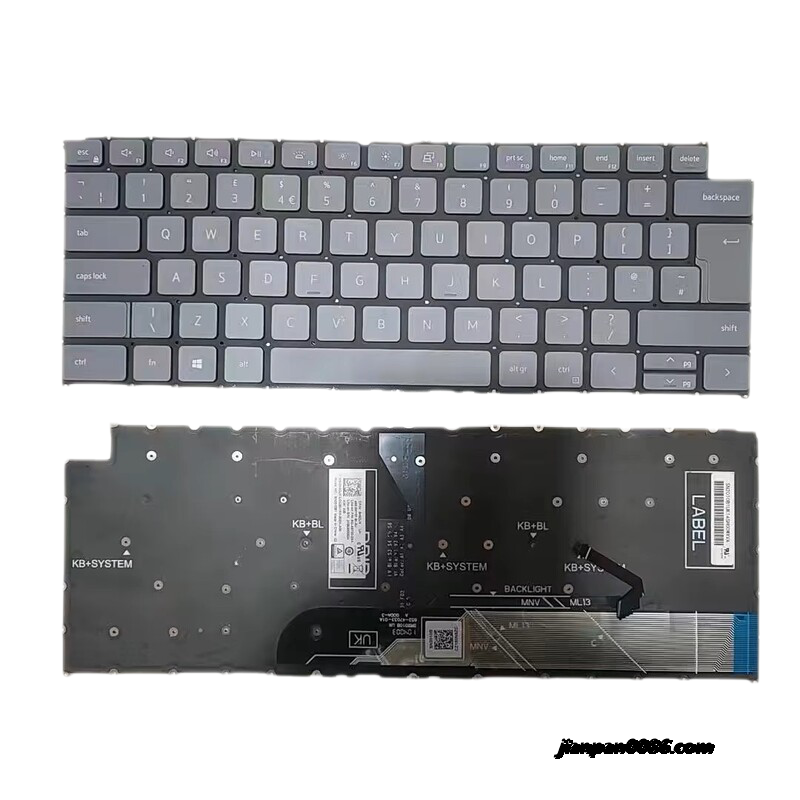 Picture of Original New UK Language For Dell 3420 5310 NEW7490 Grey Backlight Laptop Keyboard SG-5720-2BA SN2010B1 DPN0 K5DJX 5PA512 18983