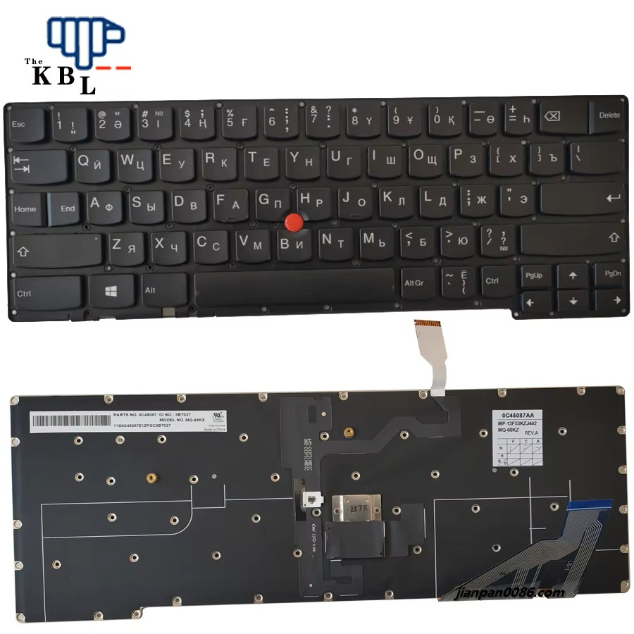 Picture of Original New Ukraine Language For Thinkpad X1 Carbon Gen 2 2nd 2014 Black Backlight WIthPointStick Laptop Keyboard MP13F53KZJ442