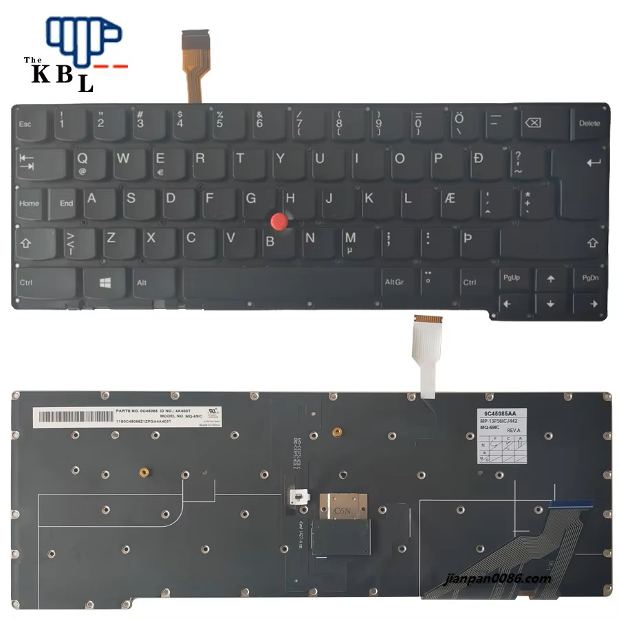 Picture of Original New Iceland Language For Thinkpad X1 Carbon Gen 2 2nd 2014 Black Backlight WIthPointStick LaptopKeyboard MP-13F56ICJ442
